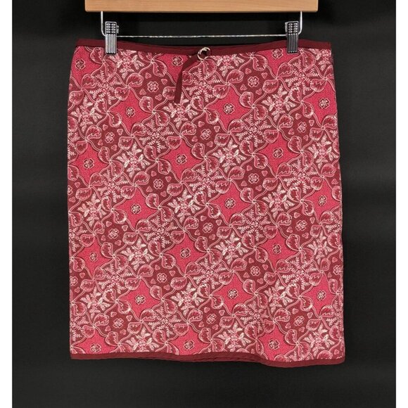 Vintage Susana Monaco Floral Skirt Size 8 Pink Y2k Made in USA Coquette Festival - Picture 1 of 9